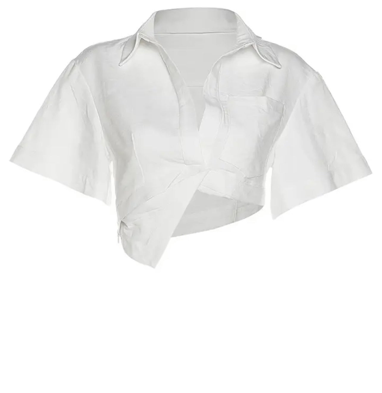 Cropped Canvas Tee