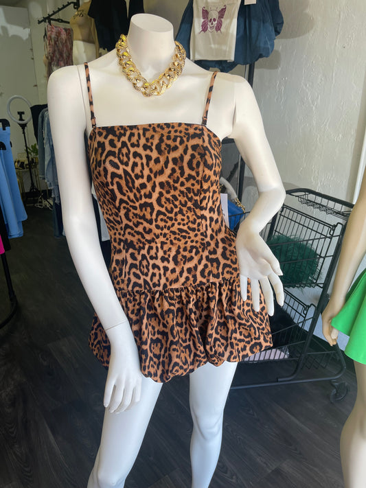 Cheetah Bubble Skirt