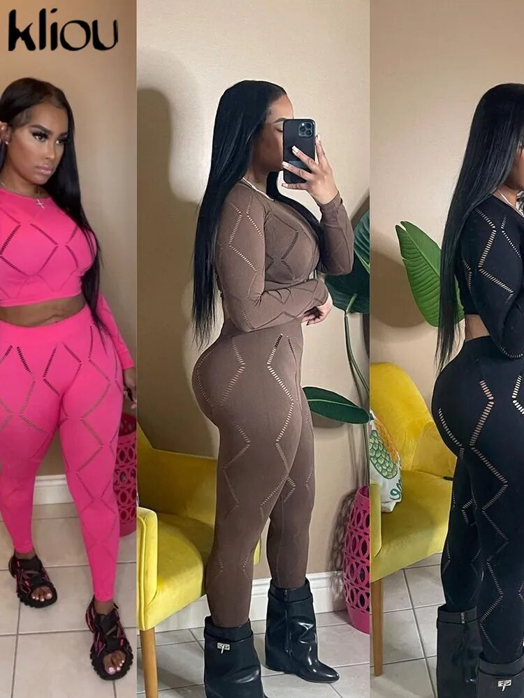 Hollow Out Two Piece Set