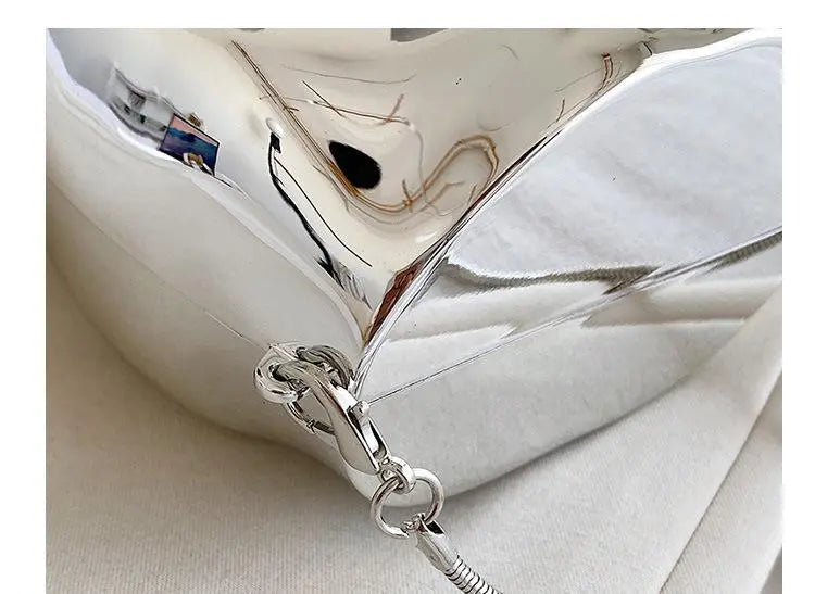 Silver - Shaped Luxury Acrylic Crossbody Shoulder Bag