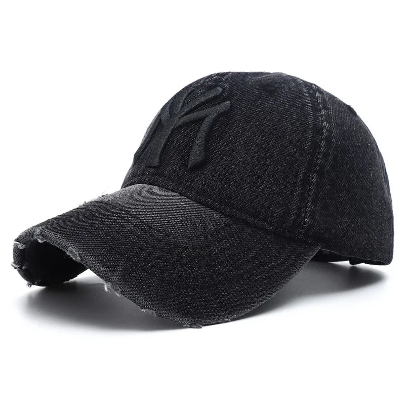 Nior Distressed MY Embroidered Denim Hat