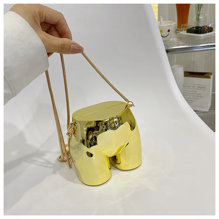Gold - Shaped Luxury Acrylic Crossbody Shoulder Bag