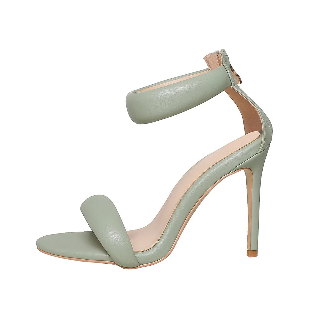 Sage Concise Style One-strap Stiletto Heel