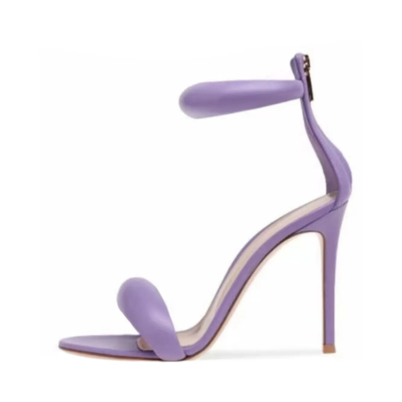 Purple Concise Style One-strap Stiletto Heel