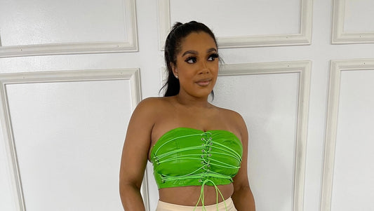 Lace up corset top